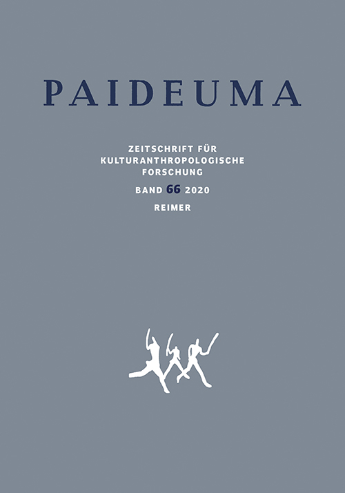 					Ansehen Bd. 66 (2020): Paideuma. Zeitschrift für kulturanthropologische Forschung
				