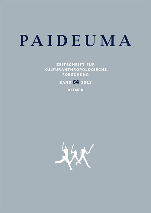 					Ansehen Bd. 64 (2018): Paideuma. Zeitschrift für kulturanthropologische Forschung
				