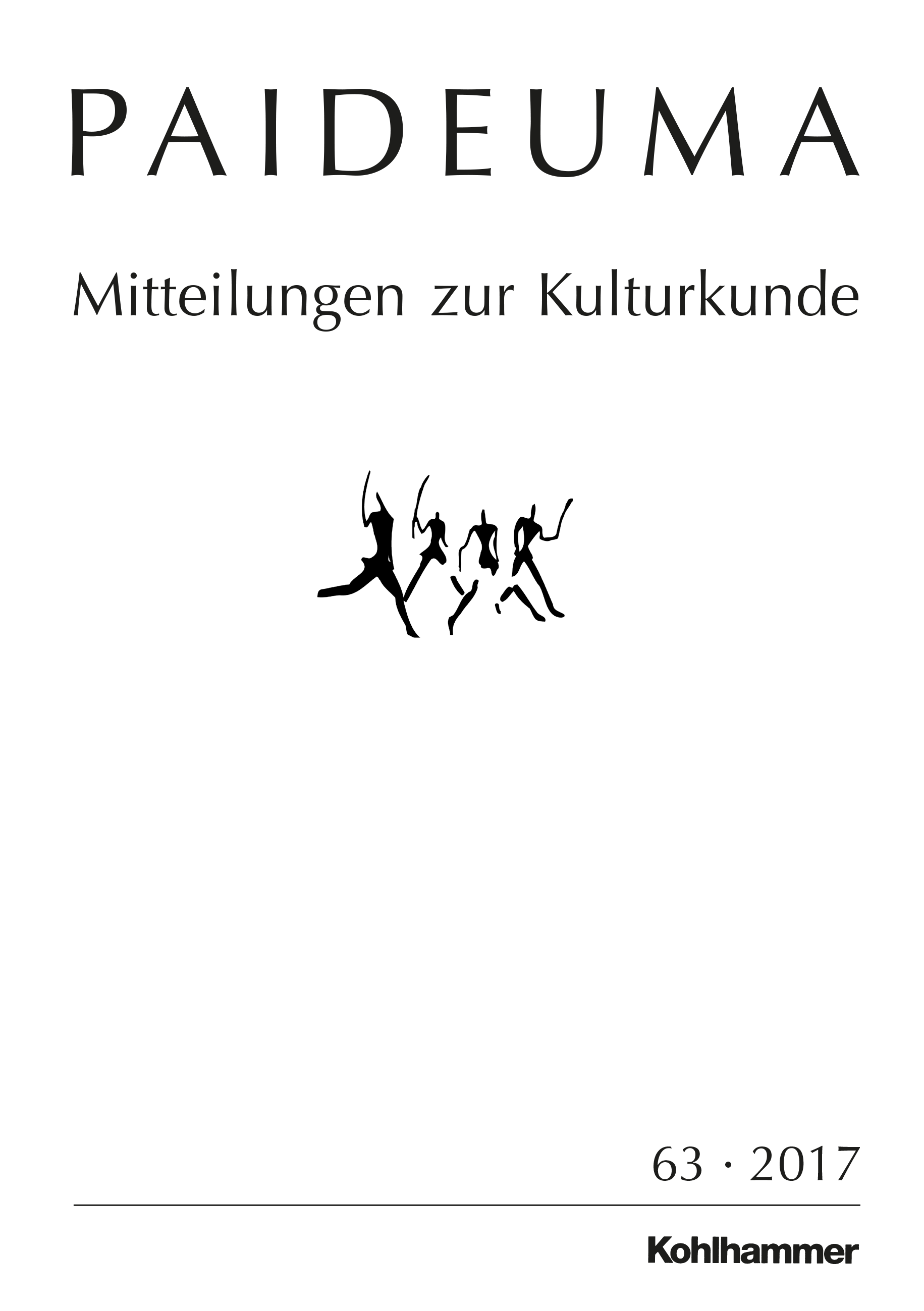 					Ansehen Bd. 63 (2017): Paideuma. Mitteilungen zur Kulturkunde
				